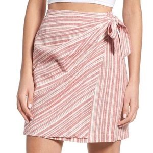 BP Candy Striped Wrap Skirt